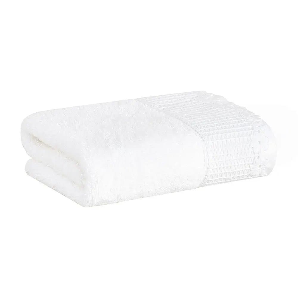 Toalha de Rosto Aya Buddemeyer Luxus Branco 48cm x 90cm