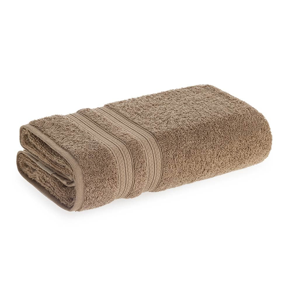 Toalha de Rosto Fio Penteado 100% Algodão Unika Taupe