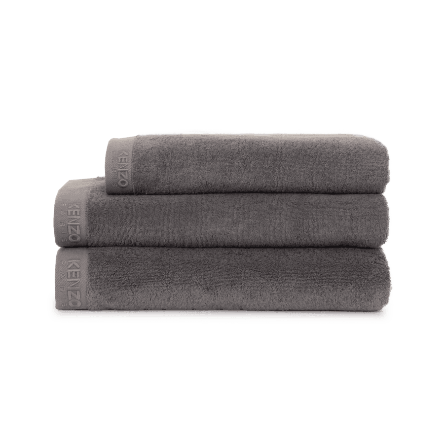 Toalha de Rosto Iconic 55 x 100cm Cinza Kenzo Home