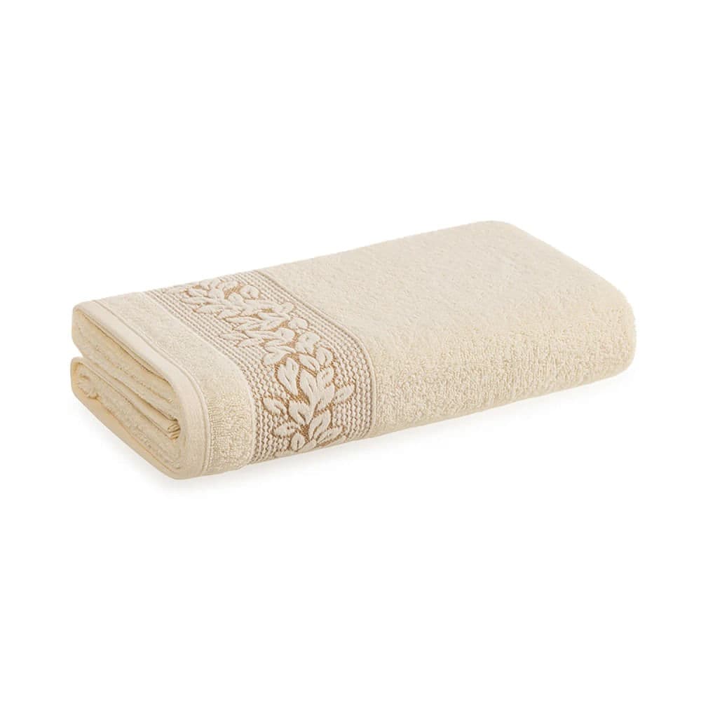 Toalha de Rosto Provence Bege com Ouro 48x80cm - Karsten