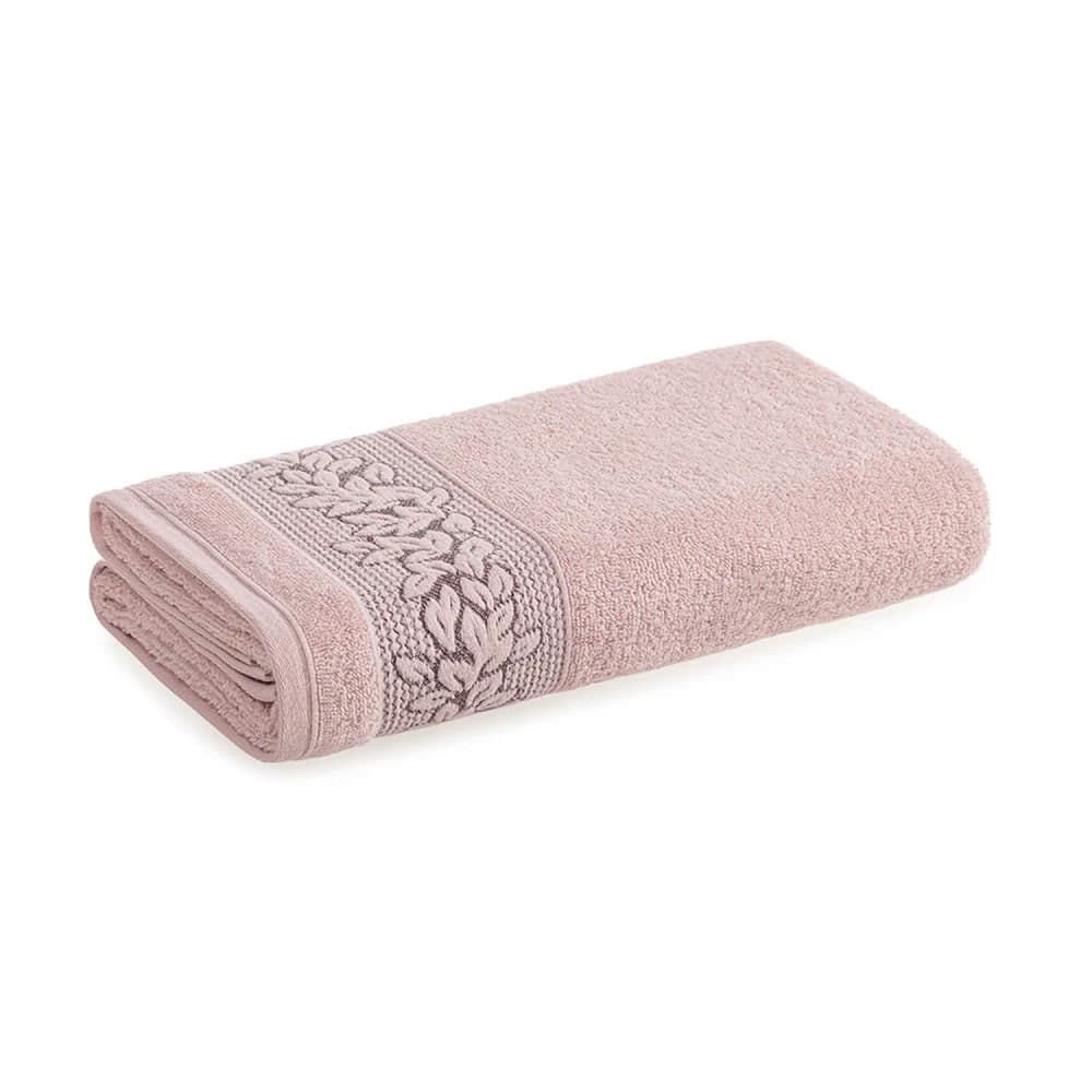 Toalha de Rosto Provence Rosa Bordô 48x80cm - Karsten