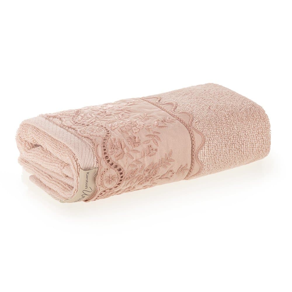 Toalha Lavabo Antonia Bordada 30x50 Karsten Rose