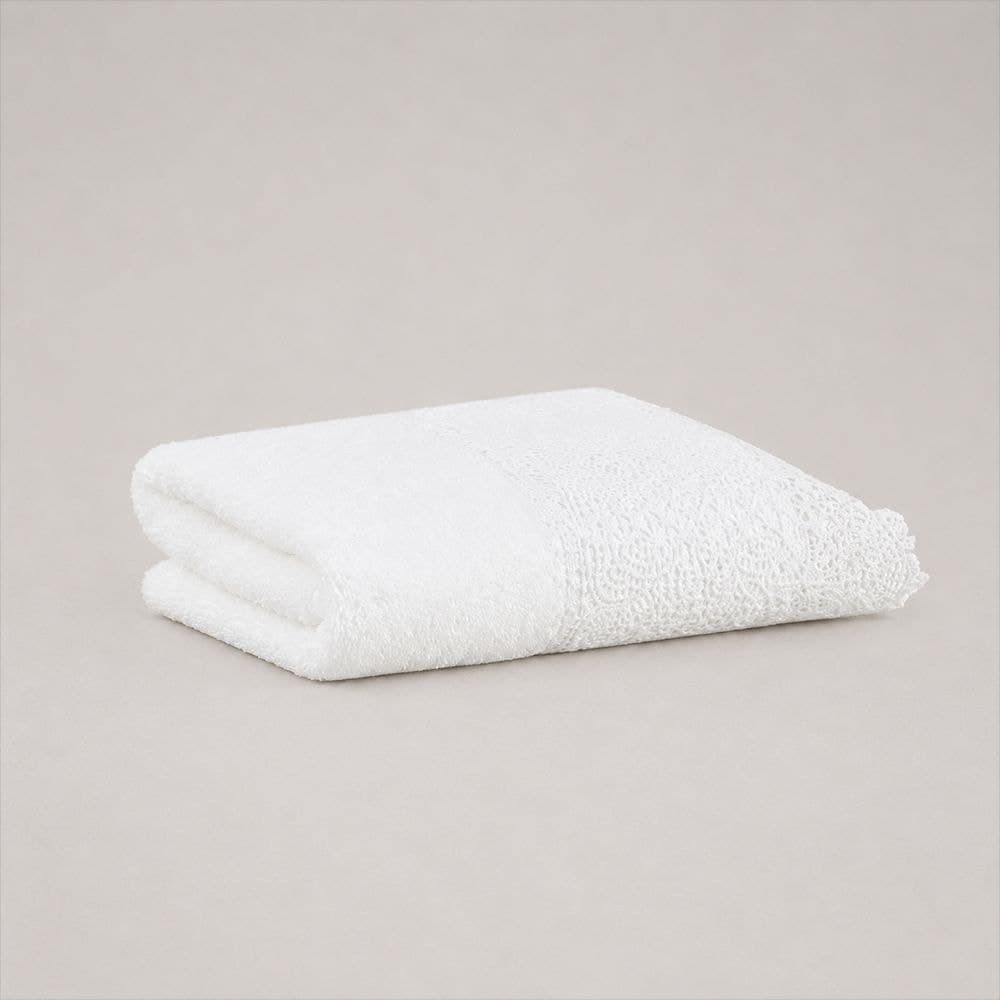 Toalha Lavabo Buddemeyer Luxus Norah Branco com renda Branco
