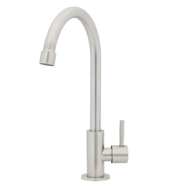 Torneira de Pia para Cozinha com Bica Alta Inox Escovado Steel Stoc