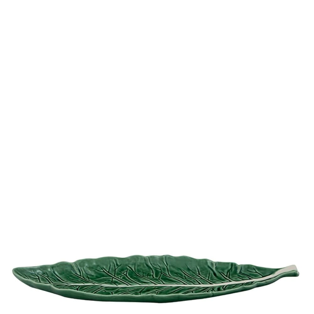 Travessa de Cerâmica Bordallo Pinheiro Couve 40x12cm