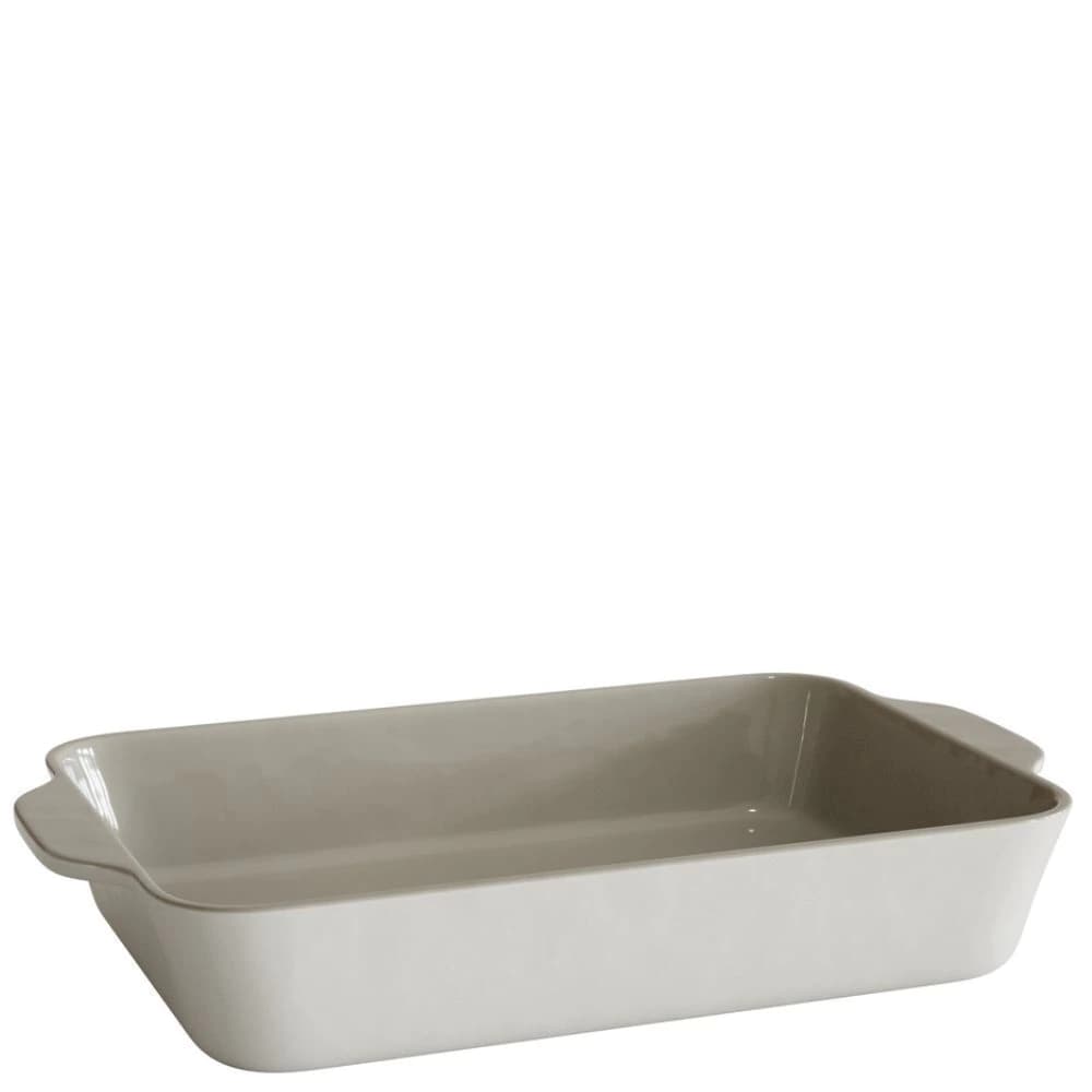 Travessa de Cerâmica Retangular Jomafe Creme 34x23,5cm