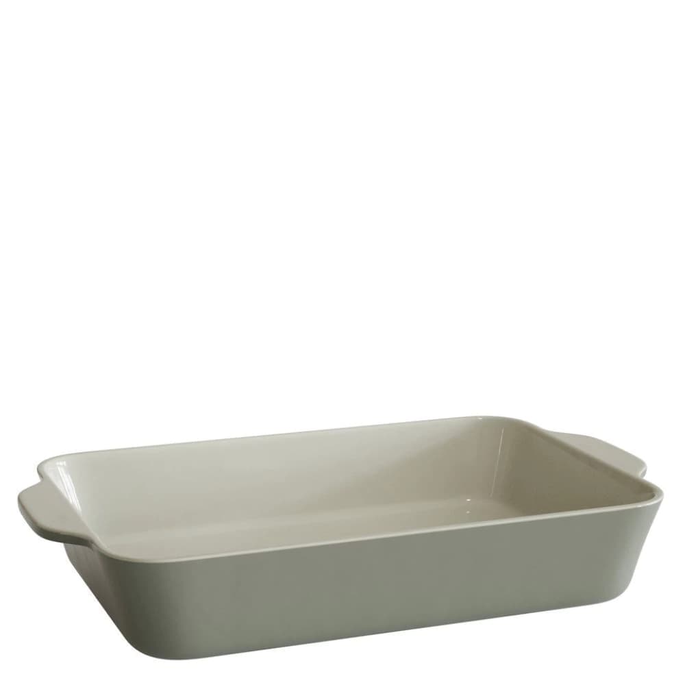 Travessa de Cerâmica Retangular Jomafe Verde Oliva 30x21cm