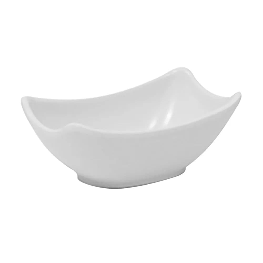 Travessa de Melamina Gourmet Mix 10cm Branca - Marcamix