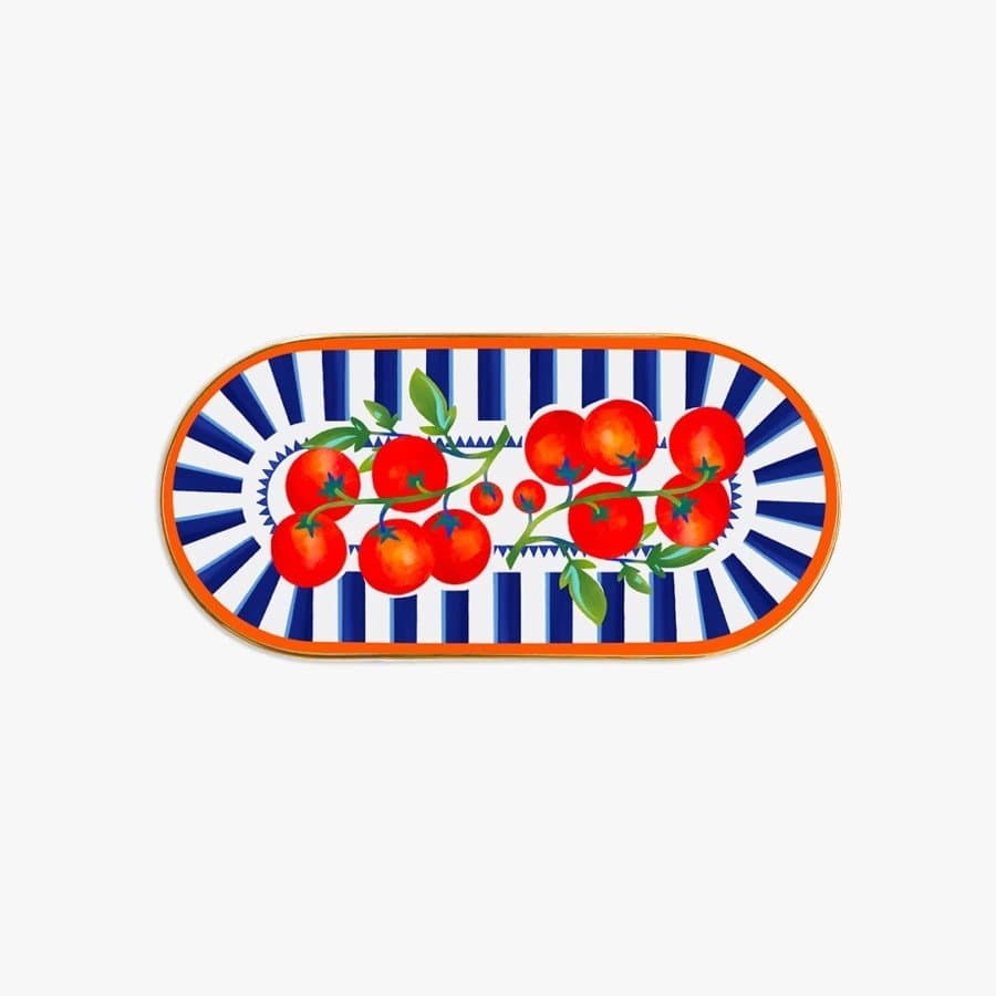 Travessa Oval em Porcelana Dolce Vita Tomates Baci Milano