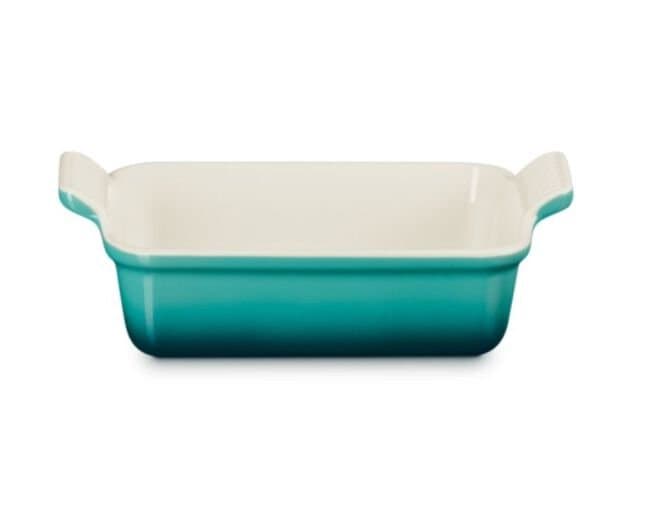 Travessa Retangular em Cerâmica Heritage Le Creuset Bleu Riviera