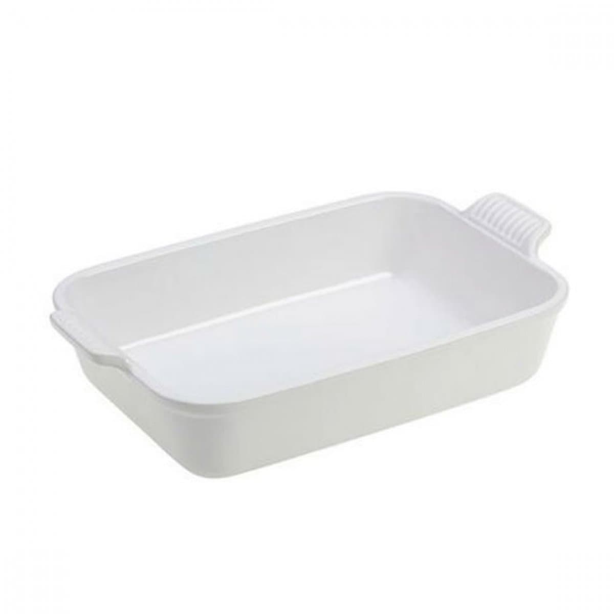 Travessa Retangular Heritage Le Creuset Branco