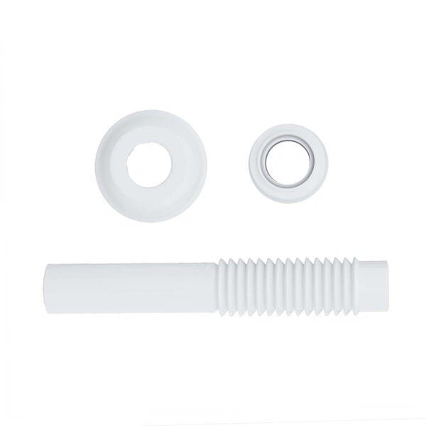 Tubo de Ligação Ajustável para Vaso Sanitário 26cm Branco Blukit