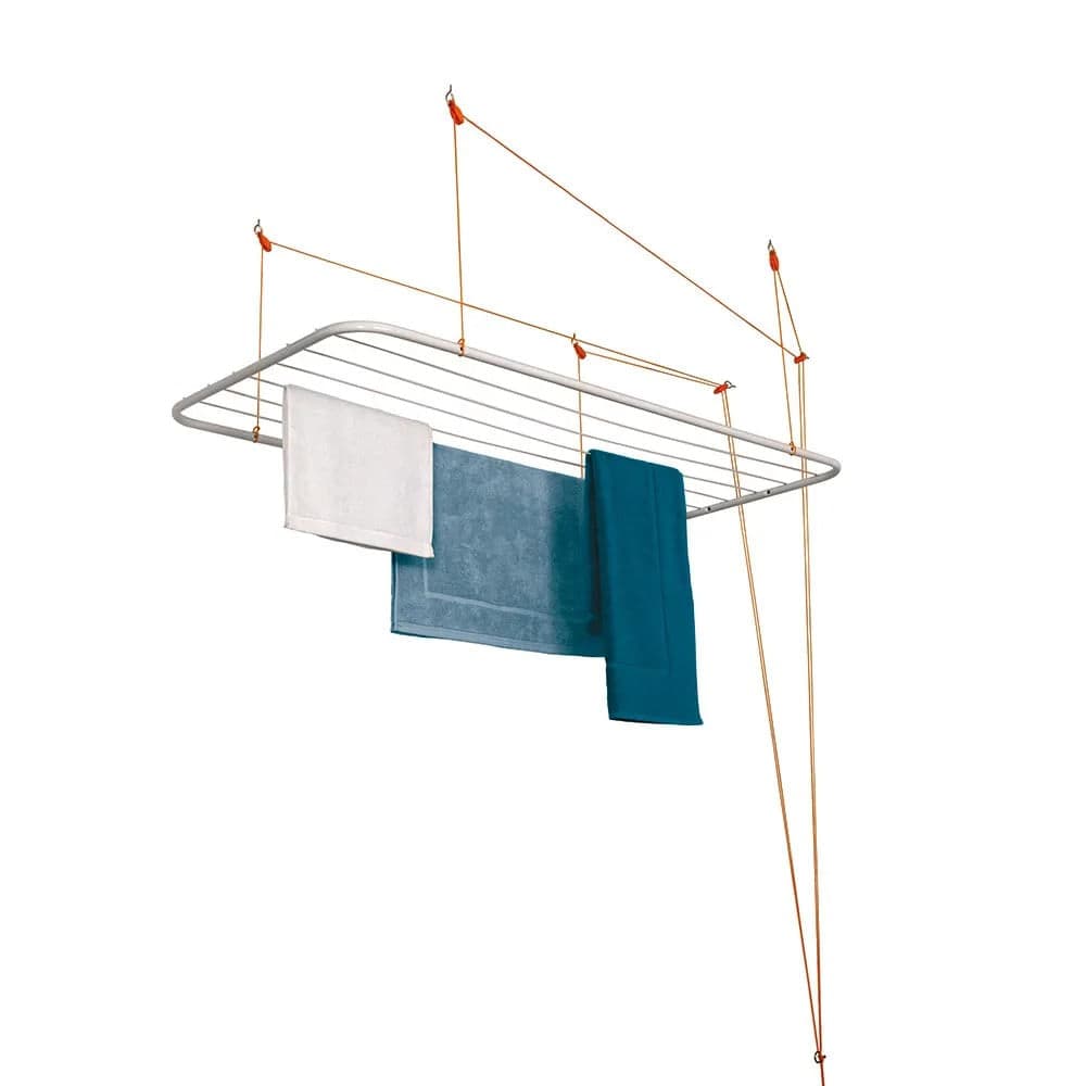 Varal de Teto 1,2m Branco - Home Space