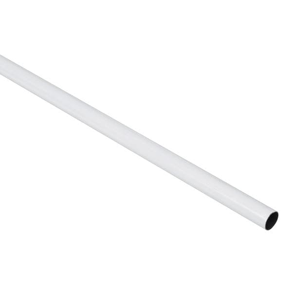 Varão de Cortina 1,50 metros 19mm Aço Vinila Branco Belchior