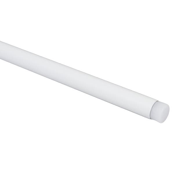 Varão de Cortina 1,50 metros 28mm Aço Maya Branco Brilhante Inspire