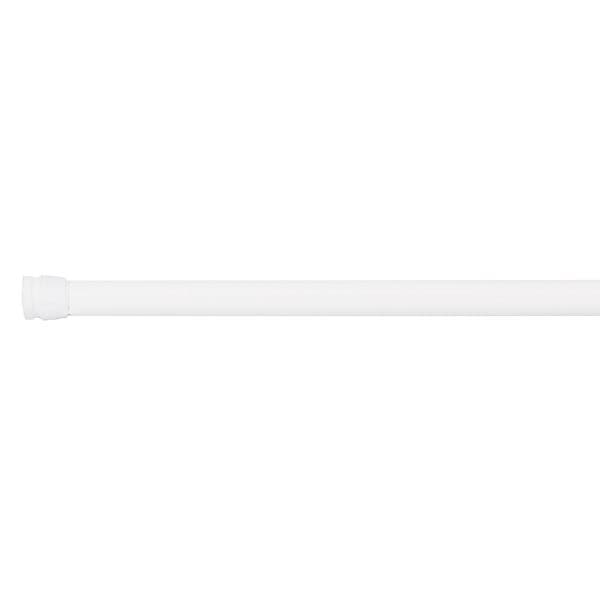 Varão Extensível para Cortina do Banheiro Aço Branco Maxeb