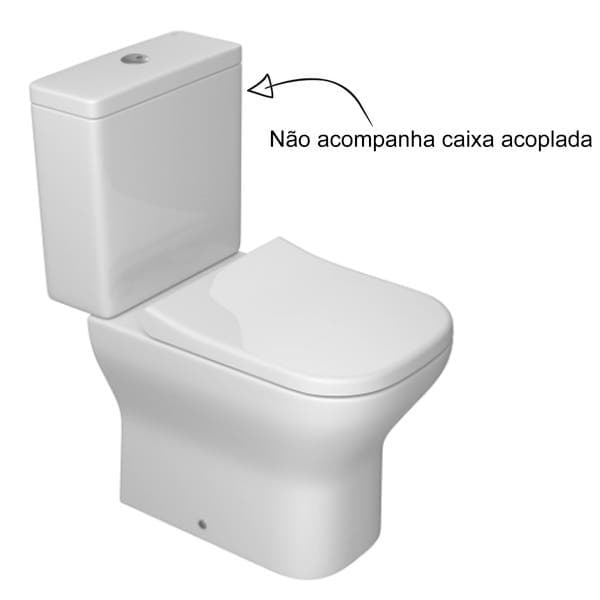 Vaso Sanitário para Caixa Acoplada Saída Vertical Axis Branco Deca