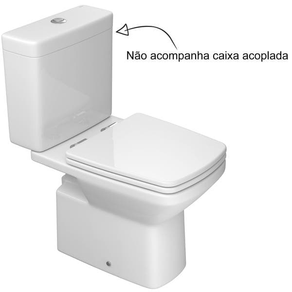Vaso Sanitário para Caixa Acoplada Saída Vertical Clean Branco Deca