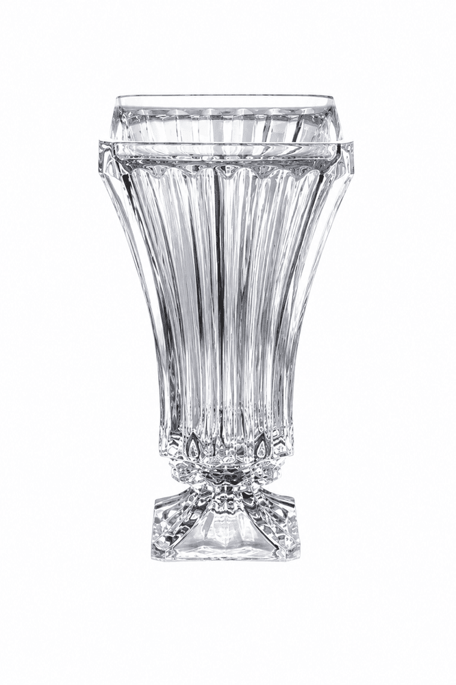 Vaso Triare com Pe em Cristal 12 X 24cm