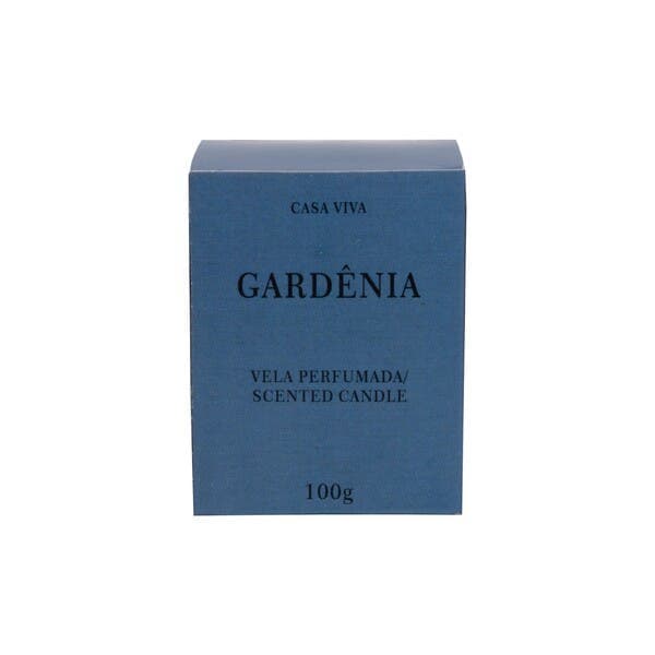 Vela Aromatizada Gardênia Incolor 6x5cm Casa Viva