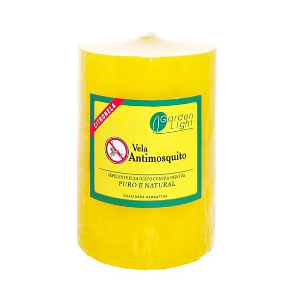 Vela Citronela 6,5x9 Amarela Garden Light