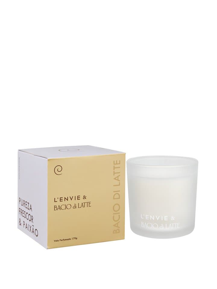 Vela Perfumada Bacio di Latte Lenvie 170 g
