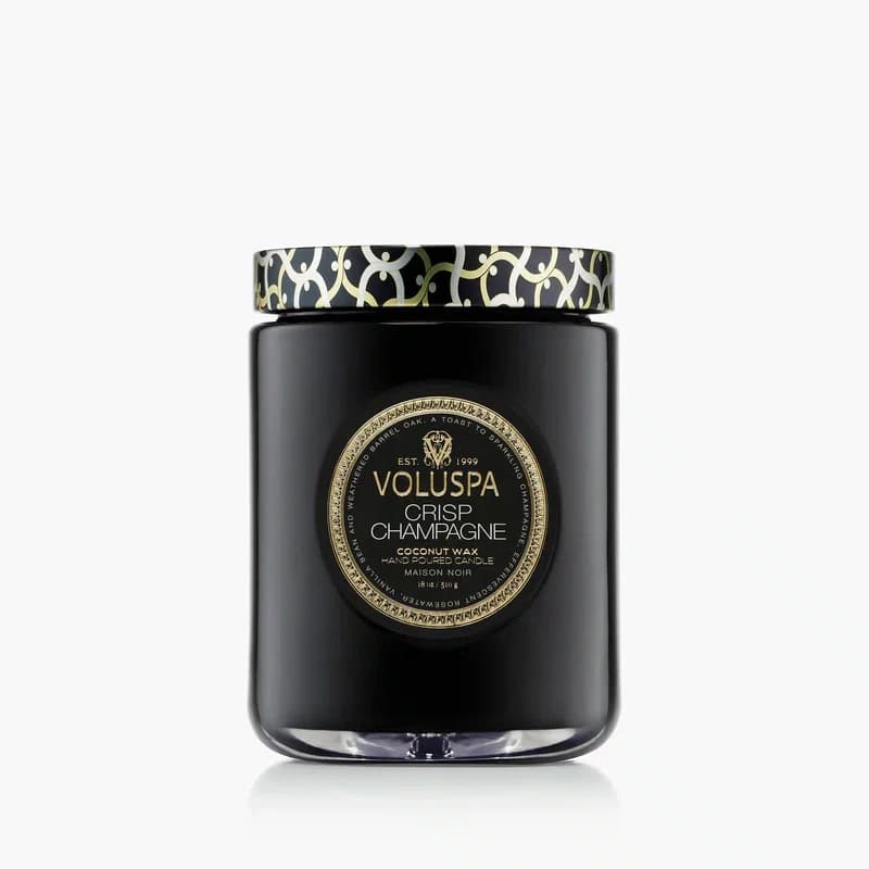 Vela Pote Vidro G 100h Maison Crisp Champagne - Voluspa