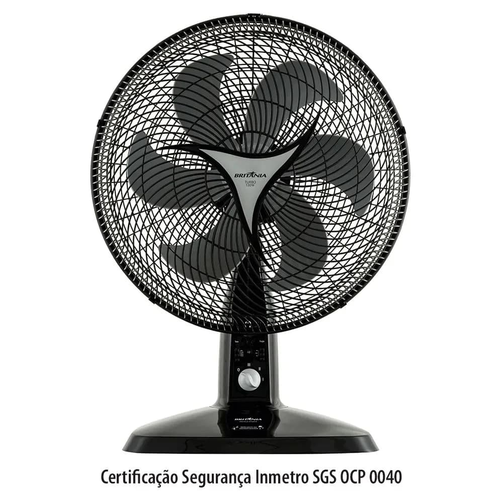 Ventilador de Mesa Britânia 40cm 6 Pás Ventus Insect Preto — Ventilador de Mesa Britânia 40cm 6 Pás Ventus Insect Preto · Ref. 2742