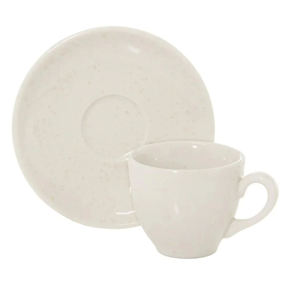 Xícara para Café de Porcelana Organic Cinnamon 100ml 6pçs
