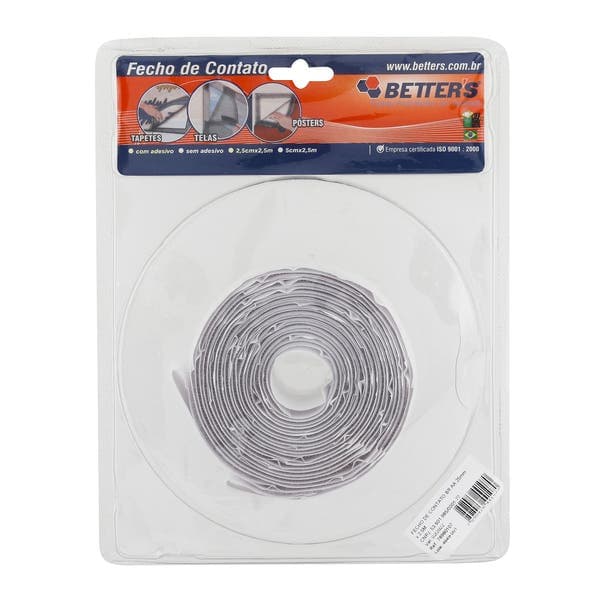 Abraçadeira Fecho de Contato Casado Nylon Branco 2500x25mm Brick House