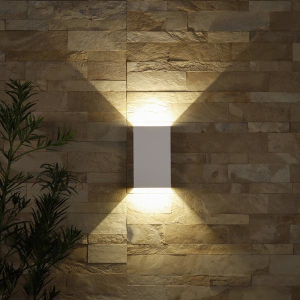 Arandela de Parede Externa IP65 LED Amarelo Magik Gaya Branca Bivolt