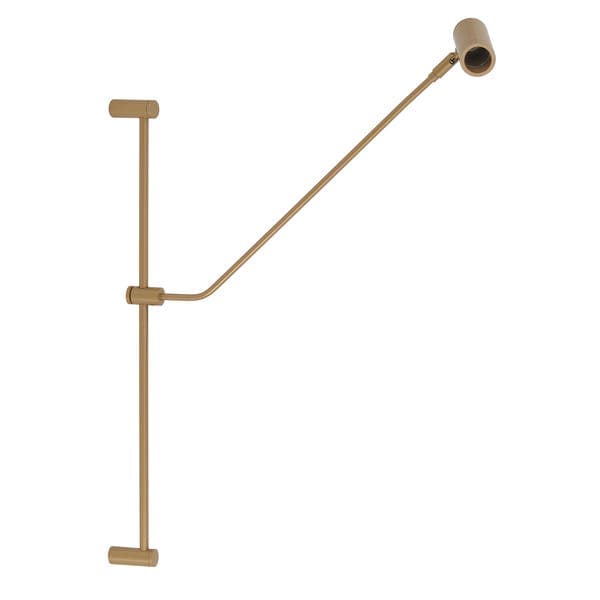 Arandela de Parede Interna Articulada com Fio IP20 Spot Line Dourada Bivolt
