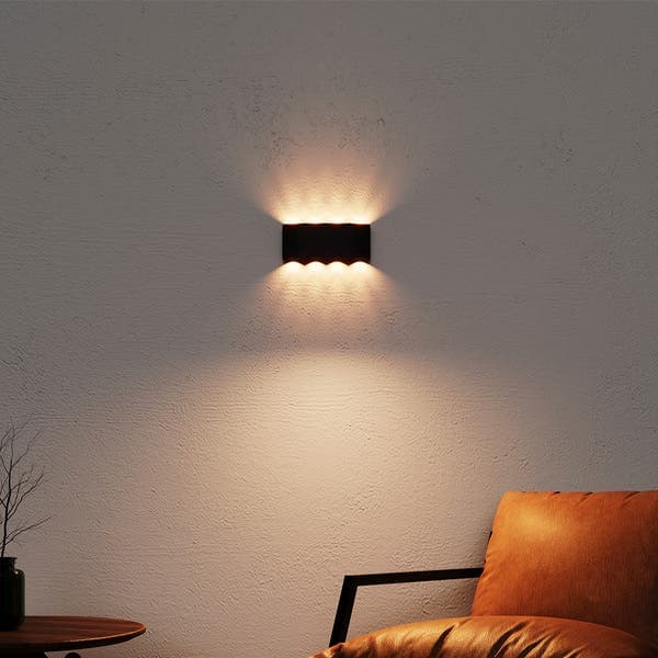 Arandela de Parede Interna Com LED IP20 ECO3068 Inspire Preta Bivolt