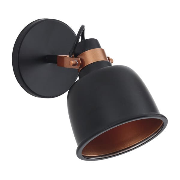 Arandela de Parede Interna IP20 Abu Inspire Preto|Laranja