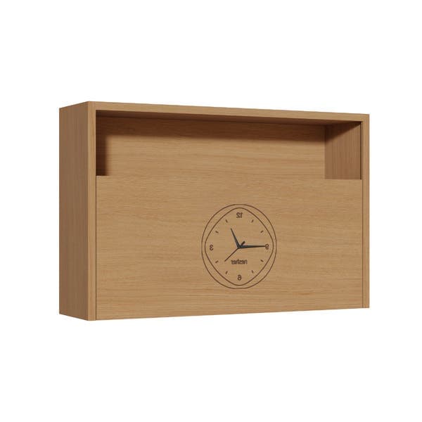 Armário Aéreo de Cozinha 100% MDF Carvalho com 1 Porta 78x120x32cm Condessa Nesher