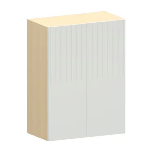 Armário Aéreo de Cozinha MDF Carvalho com 2 Portas 60x80x32cm Aura Luciane