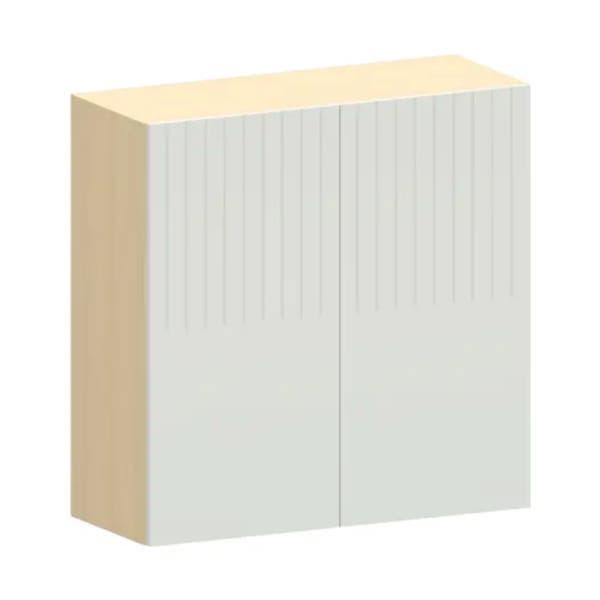 Armário Aéreo de Cozinha MDF Carvalho com 2 Portas 80x80x32cm Aura Luciane