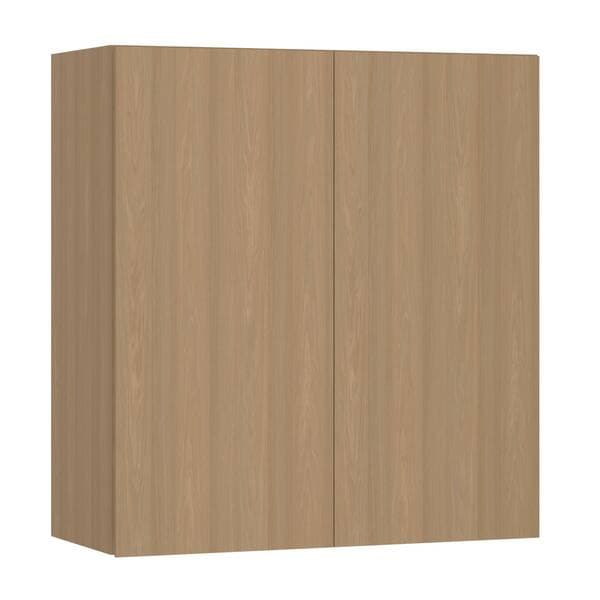 Armário Aéreo de Cozinha MDP Freijó com 2 Portas 80x85x33cm Slim Luciane