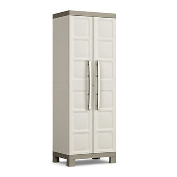 Armário de Resina Alto Excellence 65x45x181cm Bege Keter