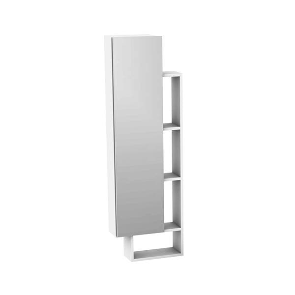 Armário Modular Lateral Suspenso Capri 124x40x0,155Cm Branco Darabas Agardi
