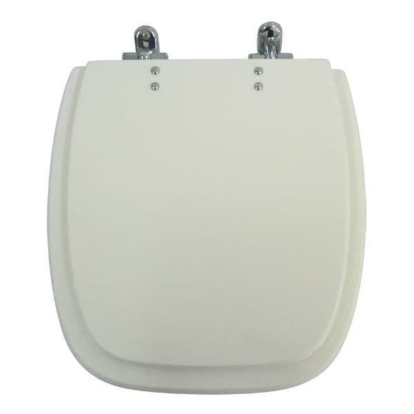 Assento Sanitário Formatos City com Fechamento Comum Oval Resina Branco Policlass