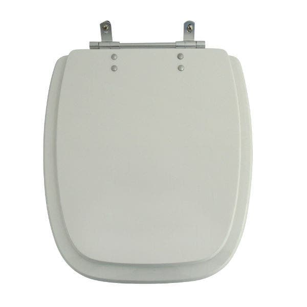 Assento Sanitário Formatos Fit com Fechamento Comum Oval Resina Branco Policlass