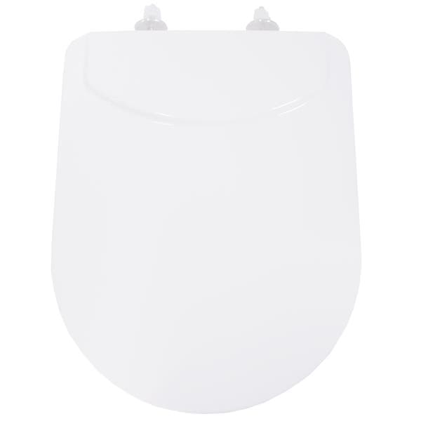 Assento Sanitário Luna Medic em Polipropileno com Abertura Frontal com Proteção Antimicrobiana Duraguard Branco Tupan