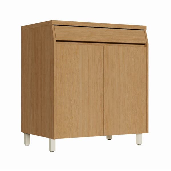 Balcão de Cozinha 100% MDF Carvalho com 2 Portas e 1 Gaveta 80x88x54,5cm Simone Mendes Nesher