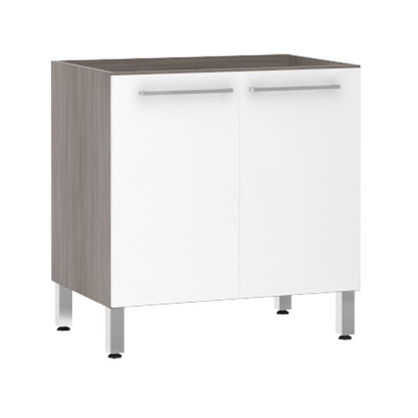 Balcão de Cozinha 2 Portas 53x82,5x53cm Branco Prime Luciane