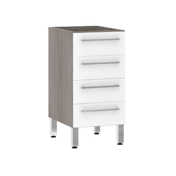 Balcão de Cozinha 4 Gavetas 53x82,5x53cm Branco Prime Luciane