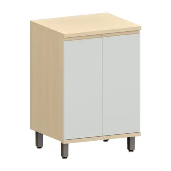 Balcão de Cozinha MDF Carvalho e Cinza com 2 Portas 60x90x53cm Aura Luciane