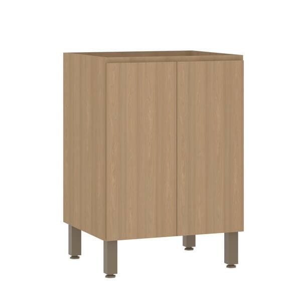 Balcão de Cozinha MDP Freijó com 2 Portas 60x87x53cm Slim Luciane