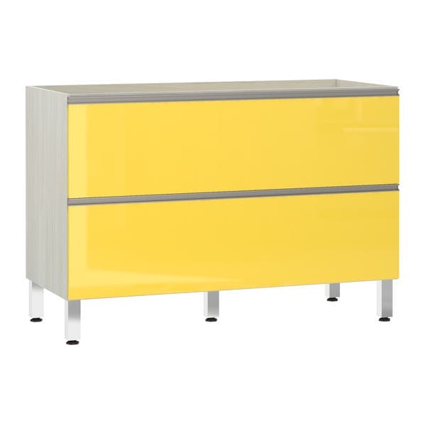 Balcão de Cozinha Misto 53x82,5x53cm Amarelo Prime Luciane