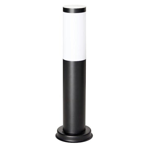 Balizador Cilíndrico de Sobrepor Externo E27 Travis Inox Preto IP44 Inspire
